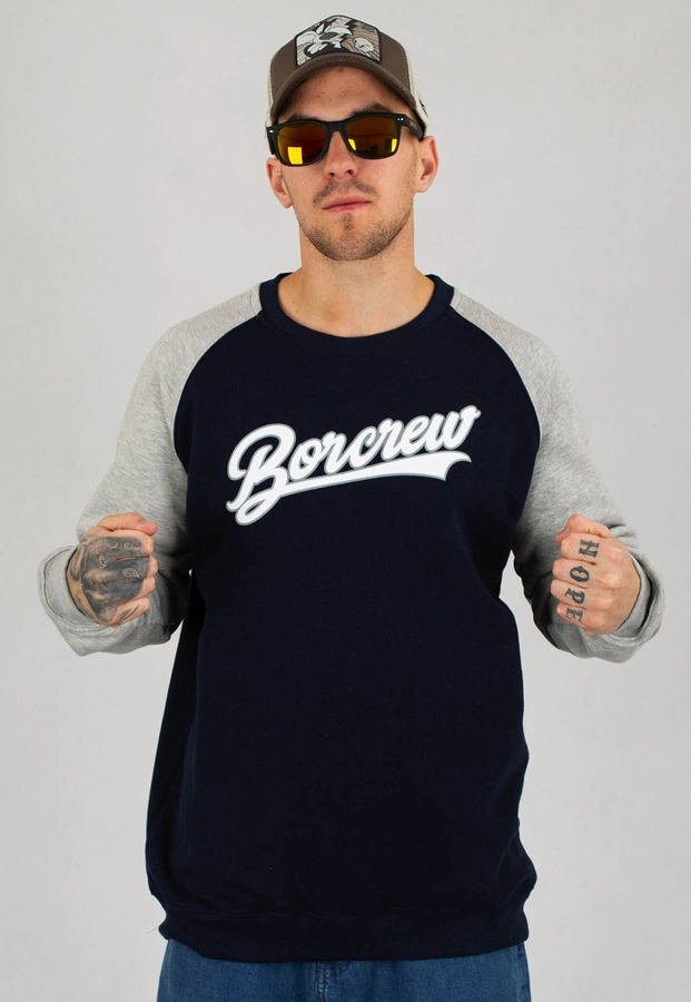 Bluza B.O.R. Biuro Ochrony Rapu Baseball Reglan niebieska