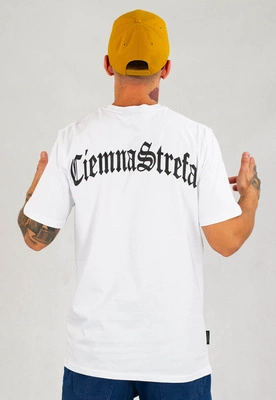 T-shirt Ciemna Strefa Gotyk biały