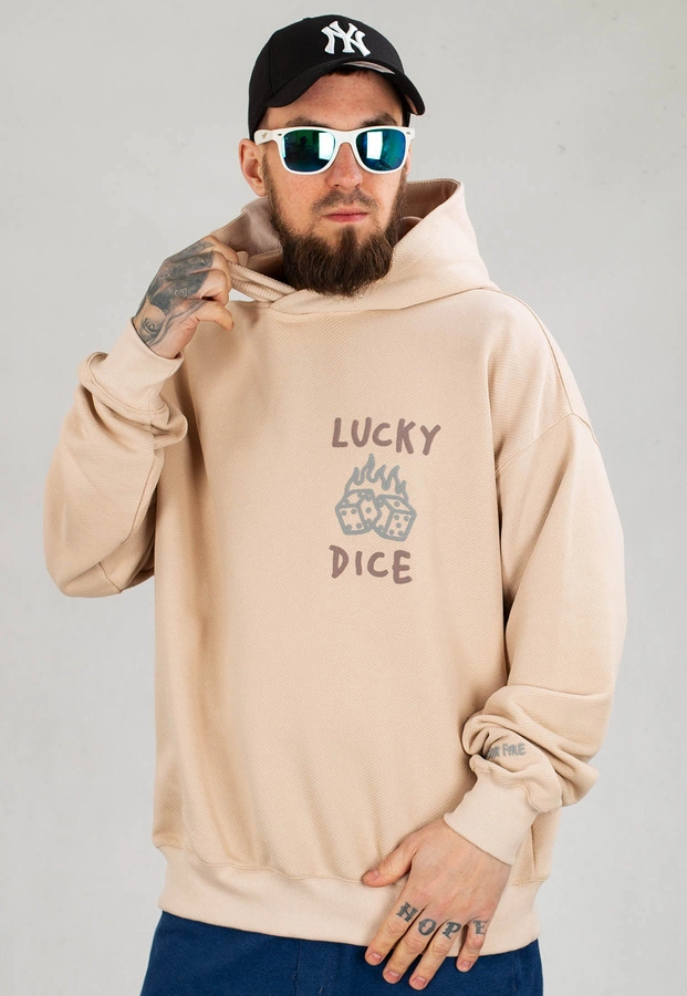 Bluza Lucky Dice Simple Dice beżowa