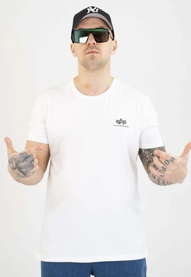 T-shirt Alpha Industries Basic Small Logo 188505 biały