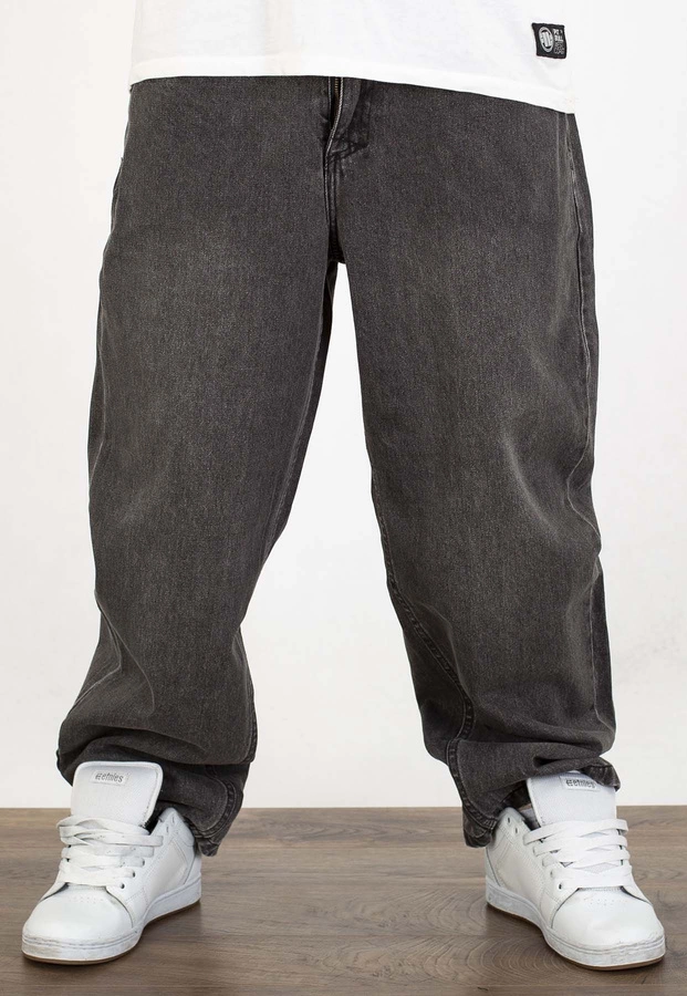 Spodnie Mass Jeans Baggy Fit Slang black washed