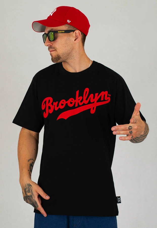 T-shirt Red Eyes Brooklyn czarno czerwony