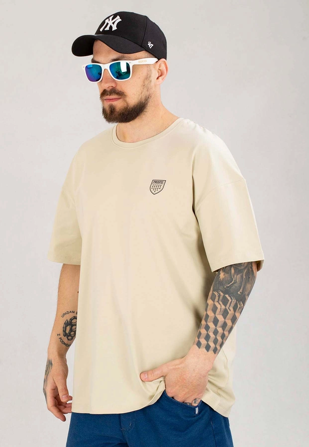 T-shirt Prosto Varsy beżowy
