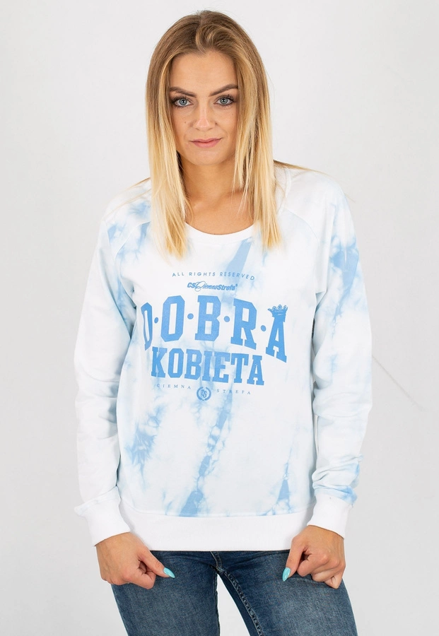 Bluza Ciemna Strefa Dobra Kobieta Palmy błękitna