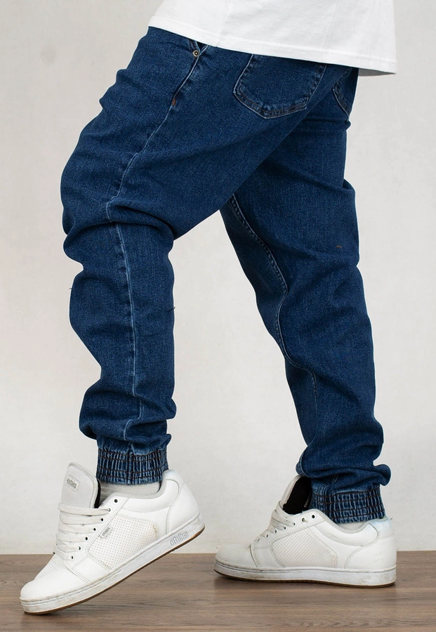 Spodnie El Polako Joggery Regular Jeans Ep Mini niebieskie 