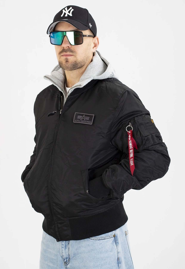 Kurtka Alpha Industries Zimowa MA-1D-Tec 183110 czarno szara