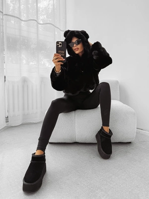 Bluza Olavoga Z Kapturem Eliolie czarna