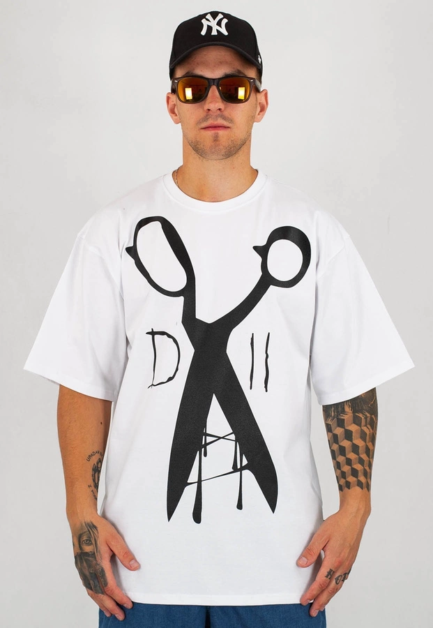 T-shirt Demonologia Nożyczki biały