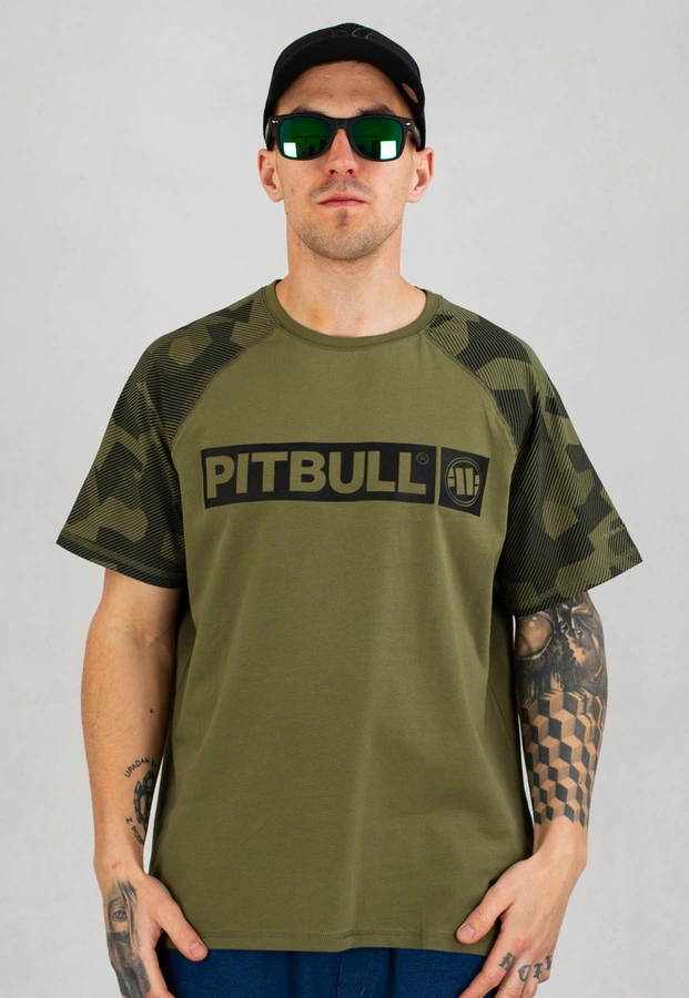 T-shirt Pit Bull Spandex Hilltop Dillard oliwkowy