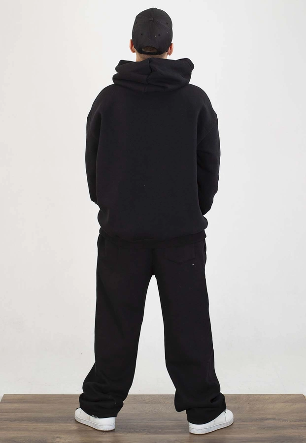 Komplet Dresowy Jigga Wear Oversize Zip Crown czarny