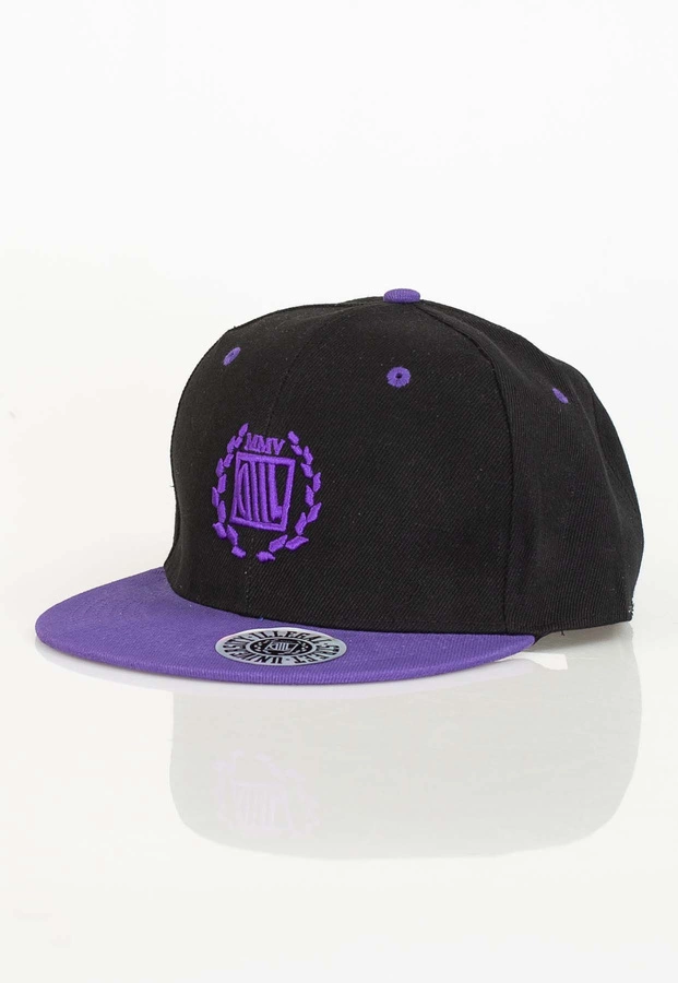 Czapka Snapback Diil Laur czarno fioletowa