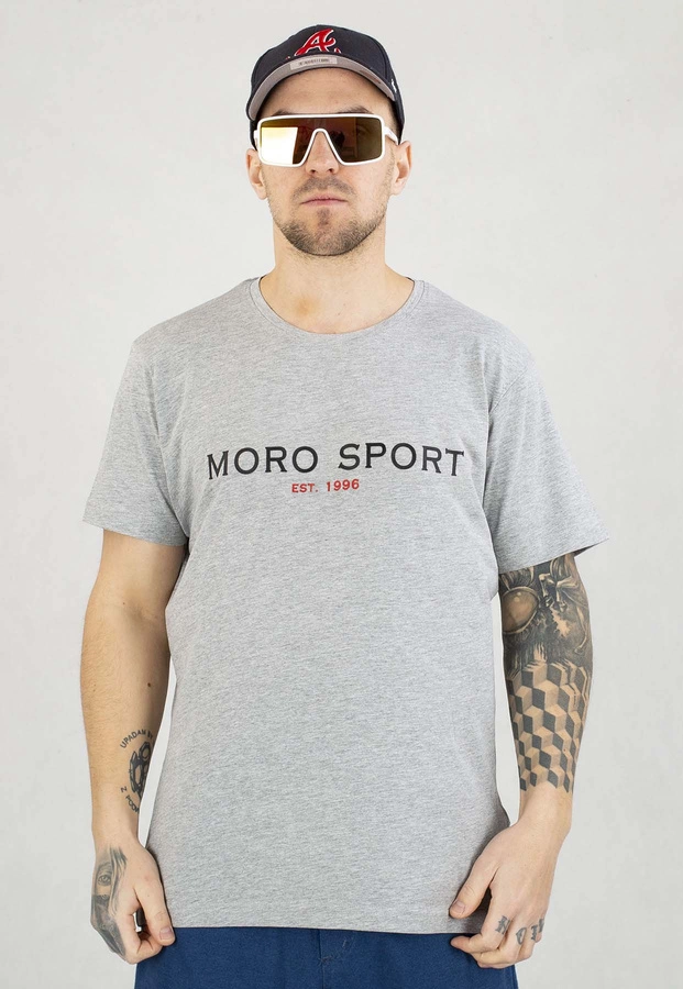 T-shirt Moro Sport Moro University grafitowy