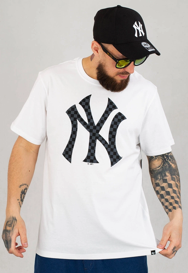 T-shirt 47 Brand MLB New York Yankees Imprint Echo 544103 biały