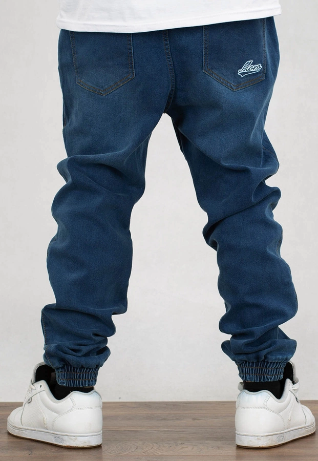 Spodnie Moro Sport Joggery Baseball light wash whit mustache wash