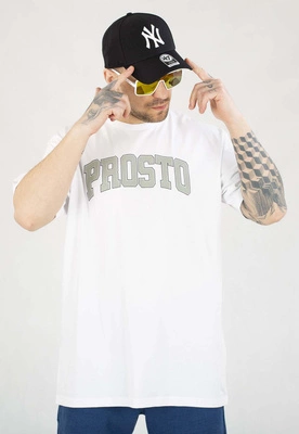 T-shirt Prosto College biały