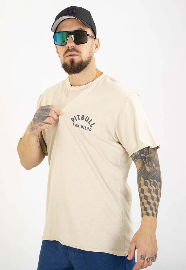 T-shirt Pit Bull Pacific 190 ultra light sand
