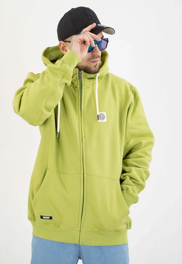 Bluza Mass Z Kapturem ZIP Patch oliwkowa