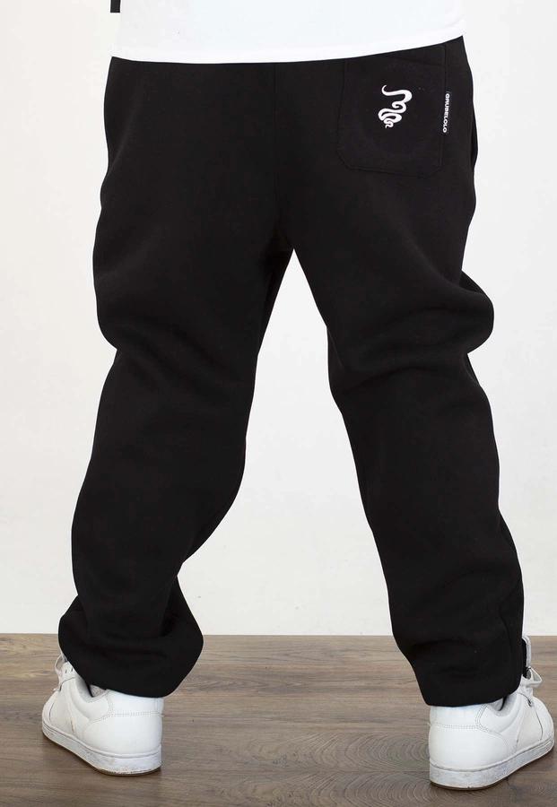 Dresy Grube Lolo Dymek Haft Back czarno białe