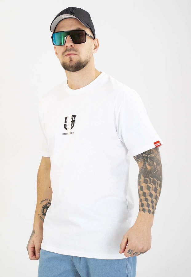 T-shirt Street Autonomy Roach biało złoty