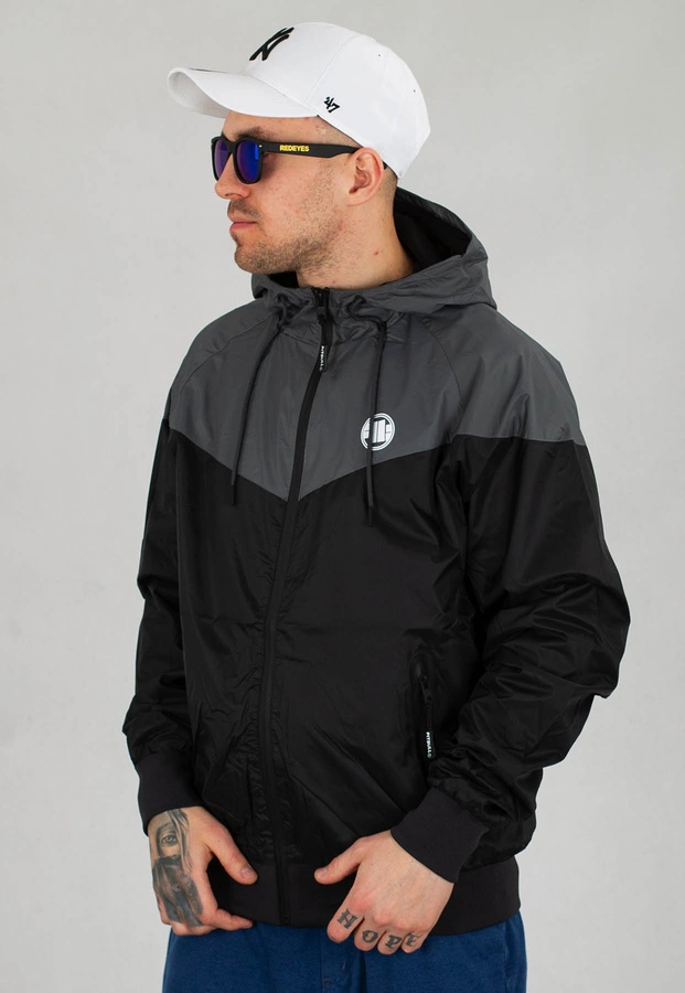 Kurtka Pit Bull Division czarno szara