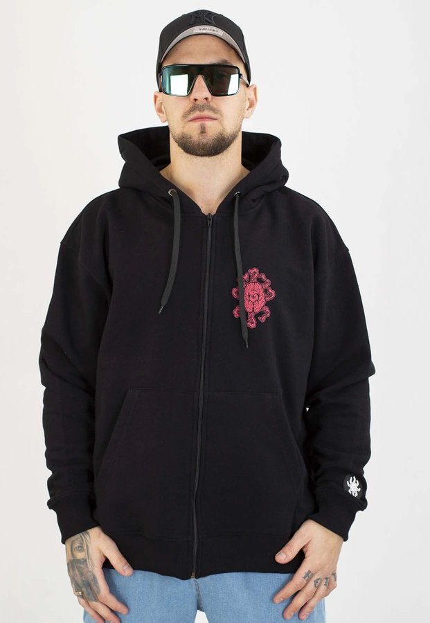 Bluza Brain Dead Familia Zip Shark czarna