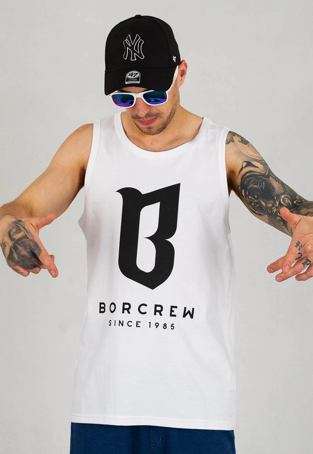 Tank B.O.R. Biuro Ochrony Rapu Borcrew Classic biały