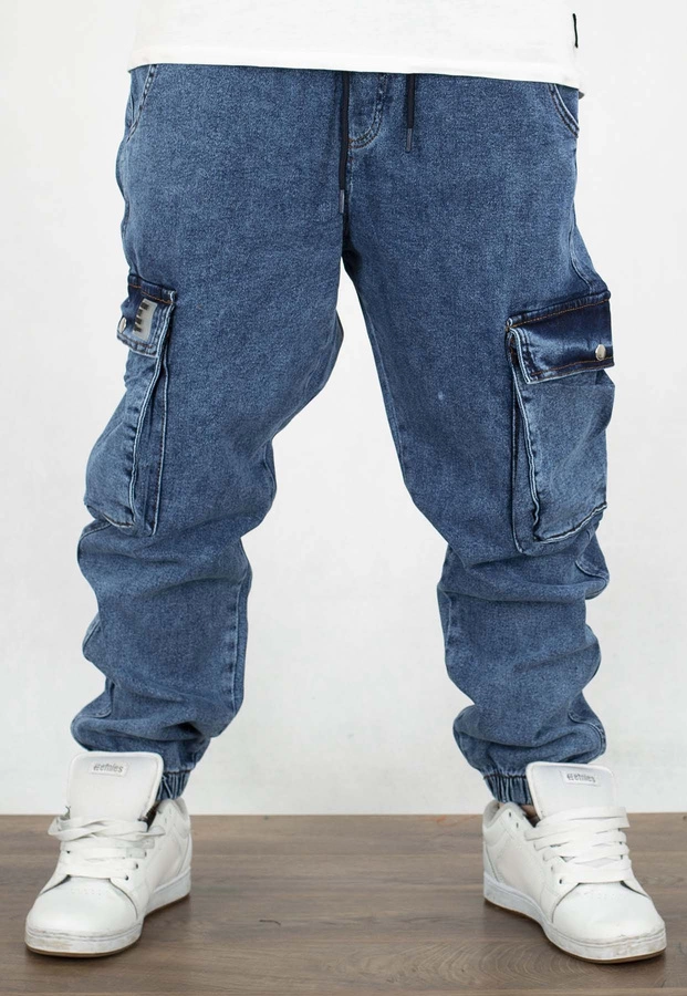 Spodnie I8 Denim BOY39 Joggery Cargo royal blue