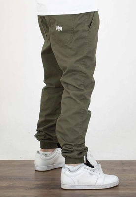 Spodnie Chada Proceder Jogger Chino Kastet Logo oliwkowe