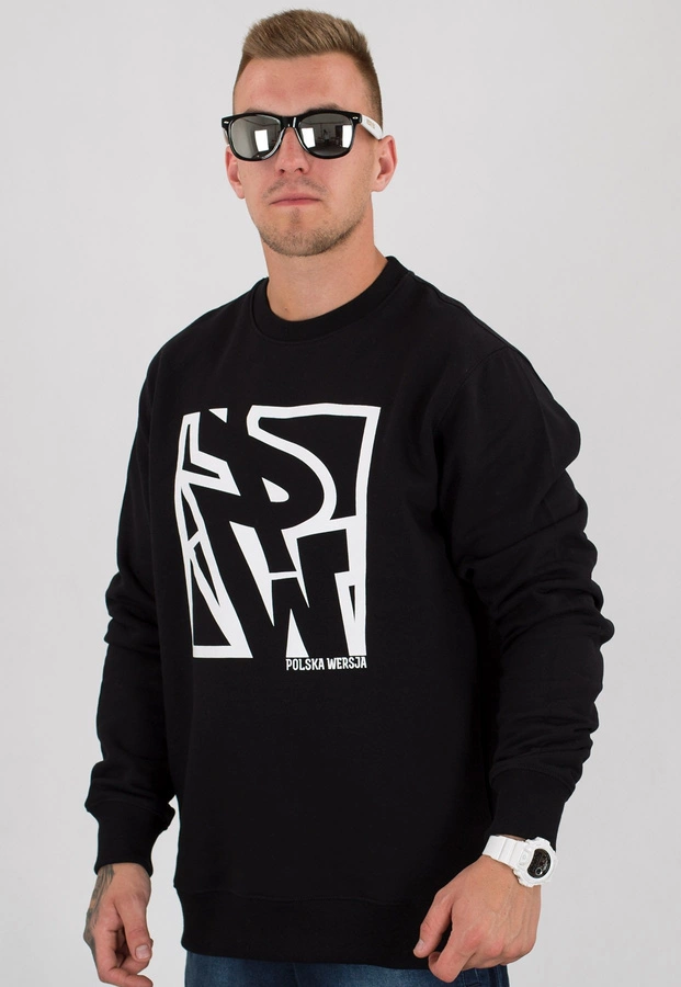 Bluza Polska Wersja PW Do Kwadratu czarna