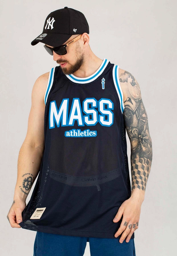 Tank Mass Club Mesh Jersey granatowy