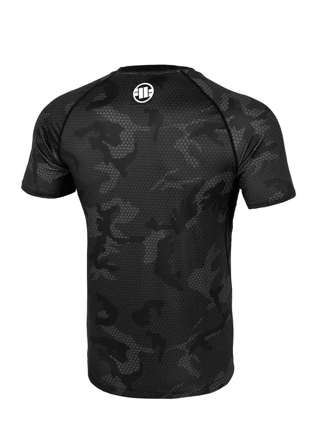 T-shirt Sportowy Pit Bull Rashguard Net Camo Hilltop II czarny