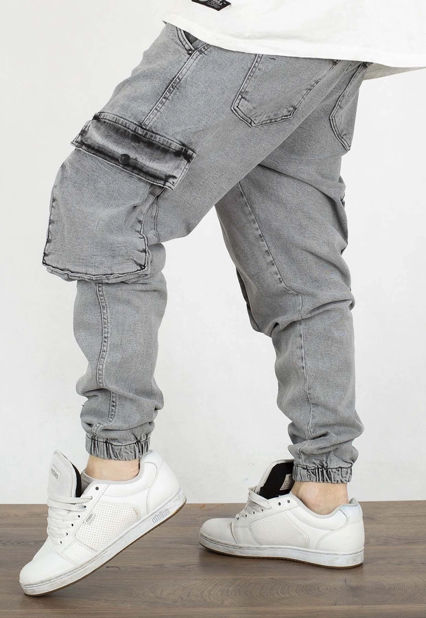 Spodnie I8 Denim BOY41 Joggery Cargo grey everest