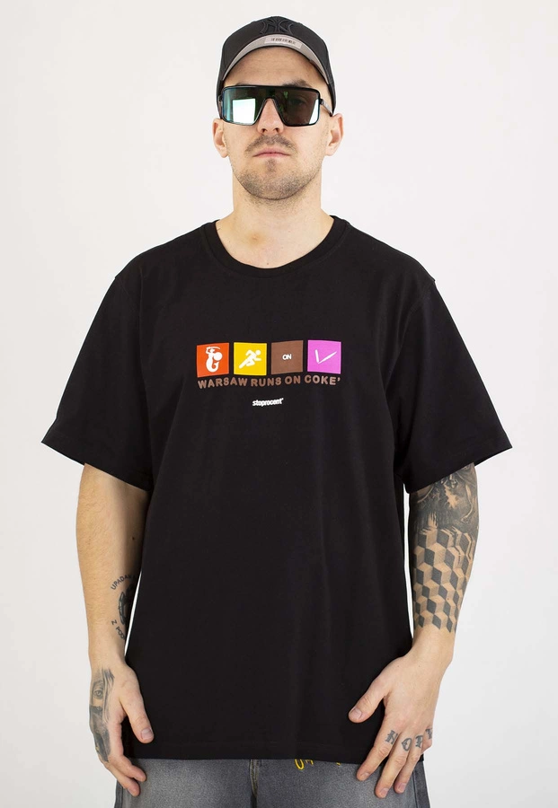T-shirt Stoprocent Warsaw czarny