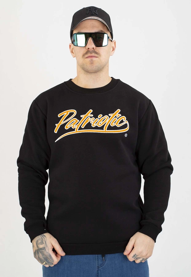 Bluza Patriotic Bez Kaptura Retro Script czarna