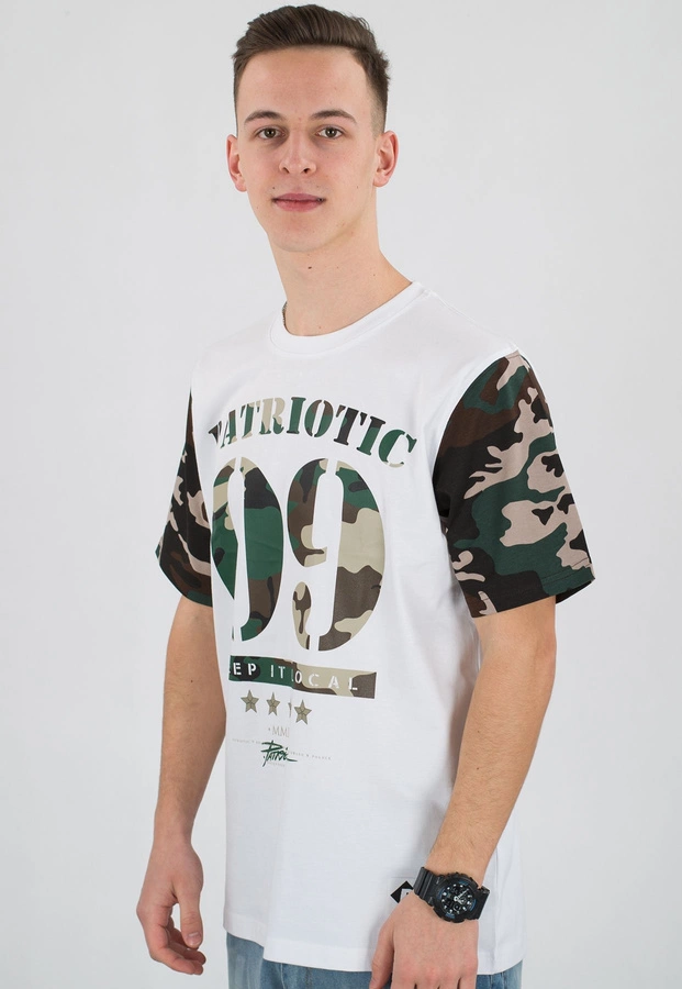 T-shirt Patriotic 09 Military biały