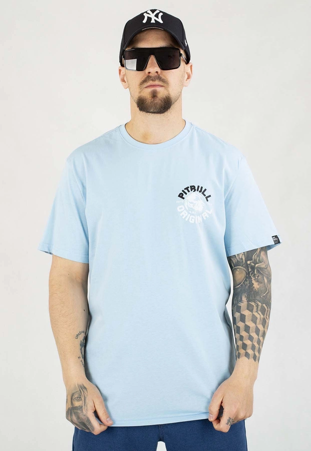 T-shirt Pit Bull Dog SD 170 light blue