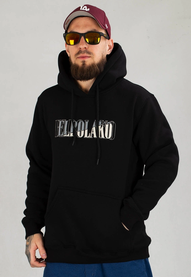 Bluza El Polako Hoodie Double Layer czarna