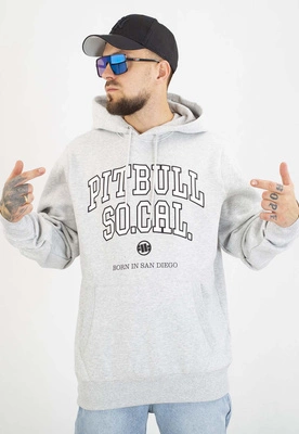 Bluza Pit Bull Z Kapturem So Cal grey melange