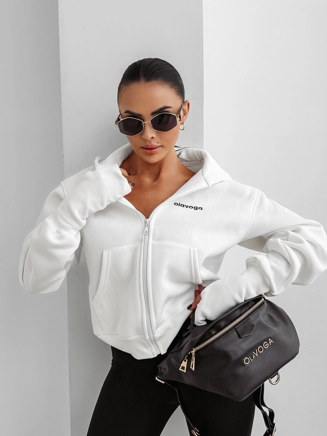 Bluza Olavoga Z Kapturem ZIP Autumn Tale ecru