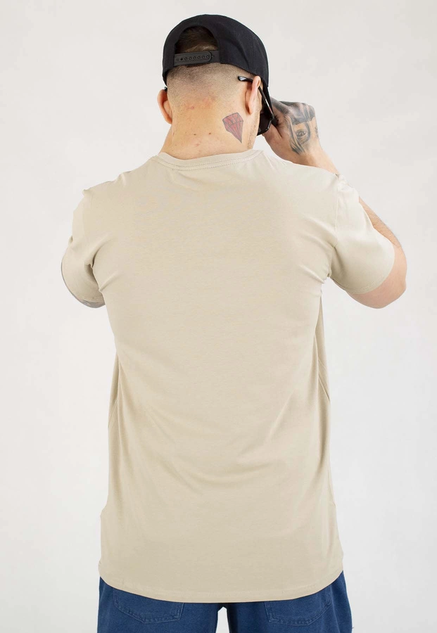 T-shirt Pit Bull Slim 190 USA Cal greyish sand