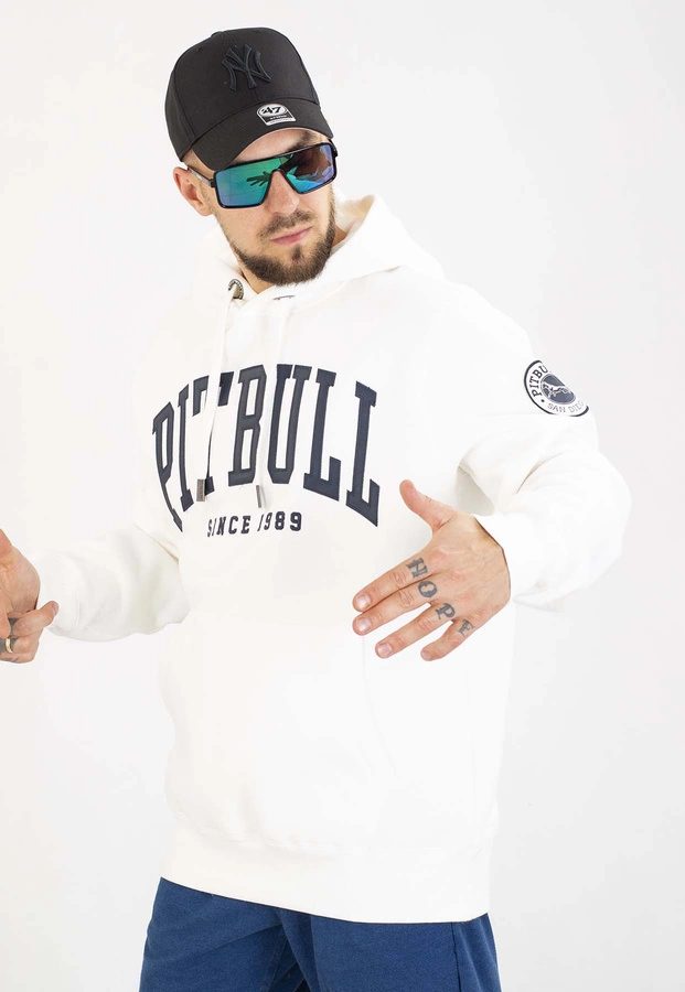 Bluza Pit Bull Z Kapturem Norton off white