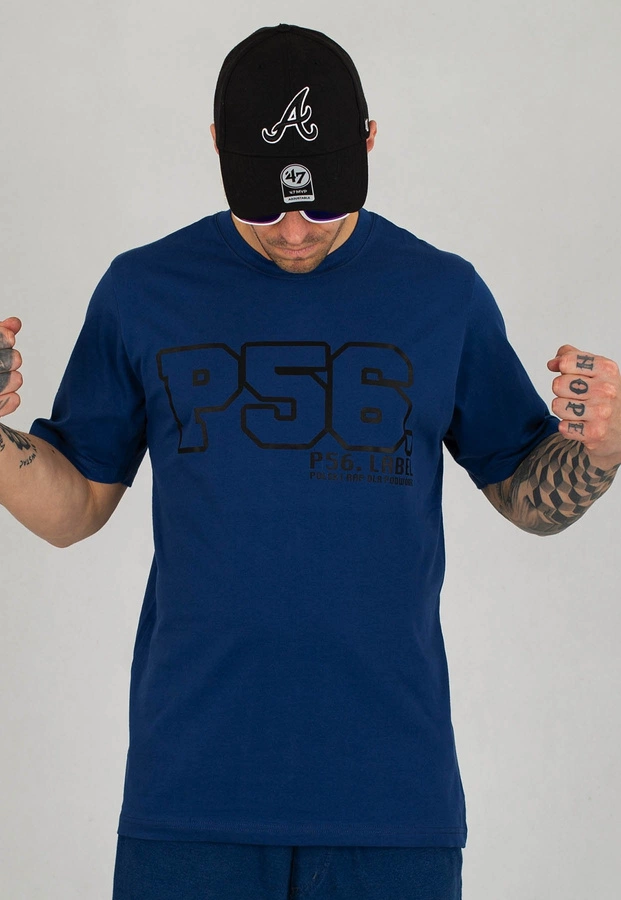 T-shirt Dudek P56 Polski Rap granatowy