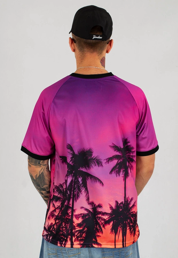 T-shirt Lucky Dice Logo SB Purple Palms