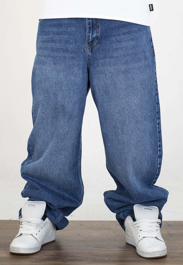 Spodnie Jigga Wear Crown Super Baggy Jeans blue