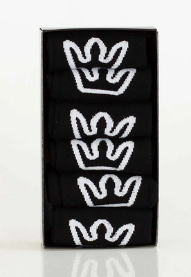 Skiety Jigga Wear Crown No Show 6Pak czarne