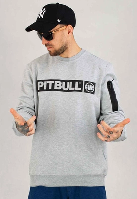 Bluza Pit Bull Bez Kaptura Beyer szara
