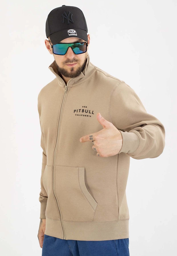 Bluza Pit Bull Bez Kaptura Zip Sampson pale sand