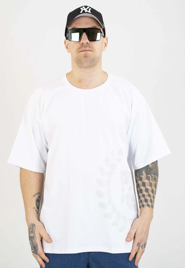 T-shirt Patriotic Baggy PA9 Laur biały