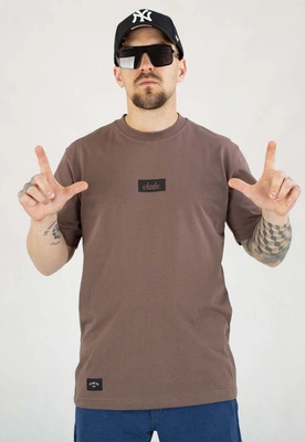 T-shirt Elade Box Logo 3D brązowy