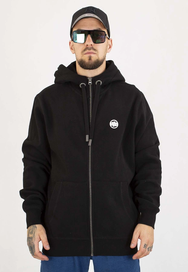 Bluza Pit Bull Z Kapturem ZIP Small Logo czarna